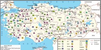 Türkiye maden haritası